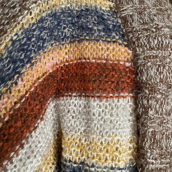 Splendid Belted Cardigan Top Long Line Robe Style Mohair Wool Blend Sweater S - Picture 2 of 5